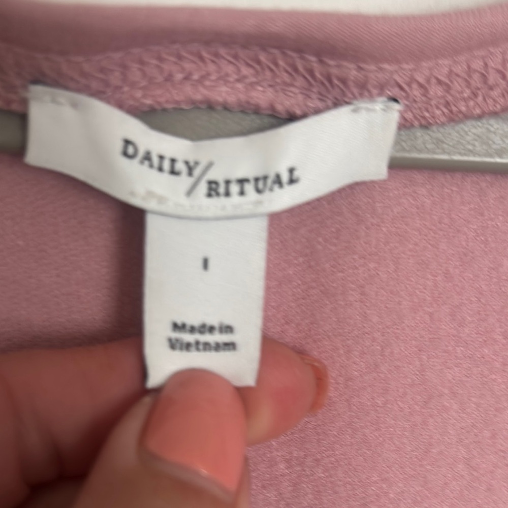 Daily Ritual Pink Sleeveless Jumpsuit - Picture 2 of 5